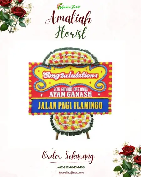 Sewa Papan Bunga Terondol